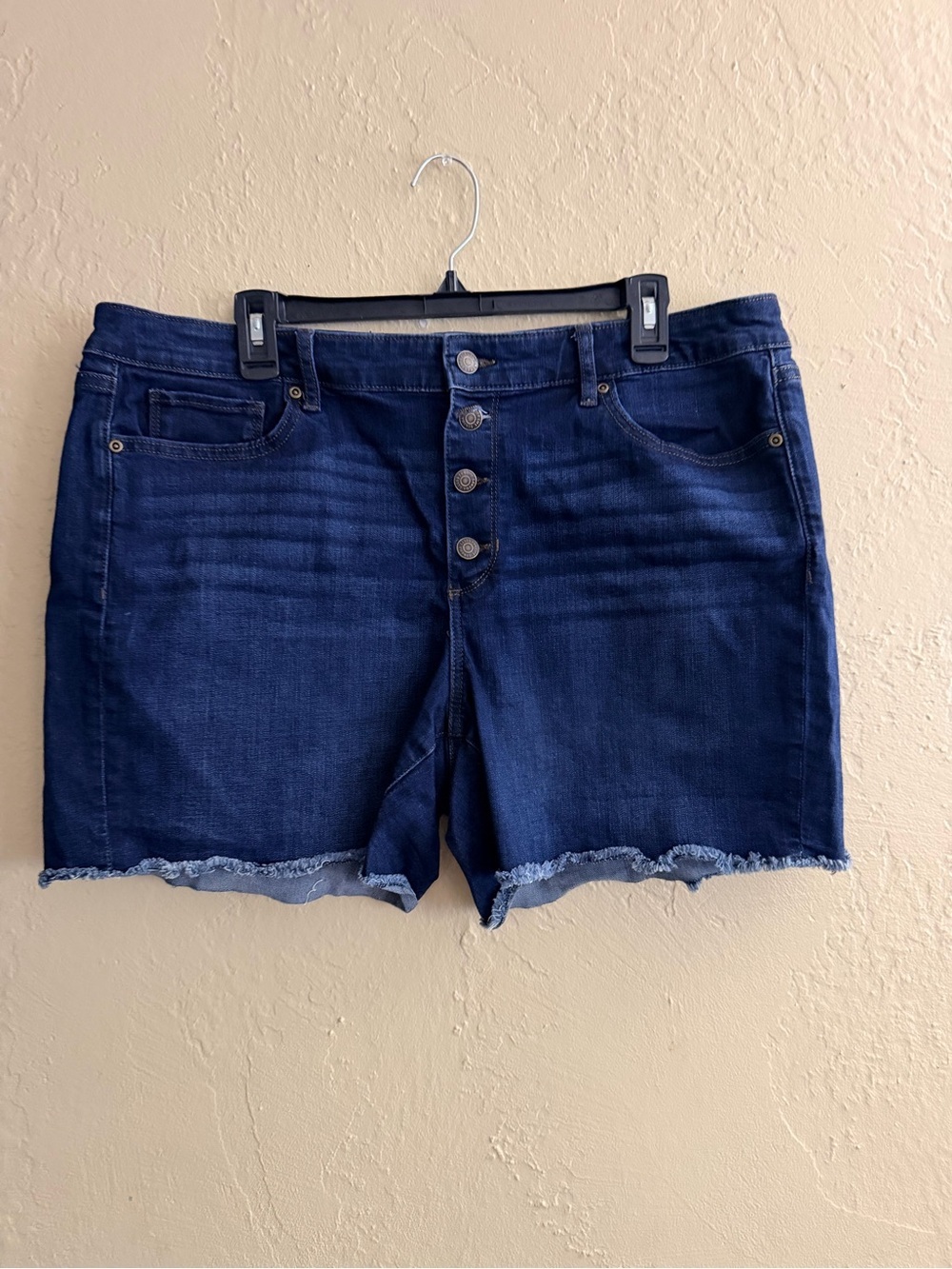 Sonoma Dark Indigo Button-Front Jean Shorts